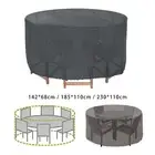 Outdoor Table Cover Round Tear Resistant Windproof Furniture Protector Outdoor