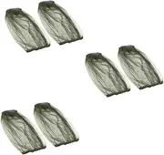 VANZACK 3sets Mosquito Netting Hat Outdoor Head Cover Mesh Face Mesh Insect Protection Breathable Hiking Camping Travel Couples Families 2pcs*3