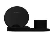 Three-in-one fast wireless charger for iphone watch charging bracket - BLACK
