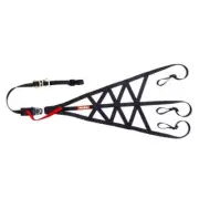 RaceQuip 828998 Right Side Triangle Roll Cage Net - Quick Release, Black NEW