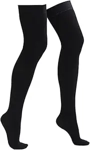 Baluue Wear-Resistant Long Stockings Compression Socks Thigh for Improved Circulation