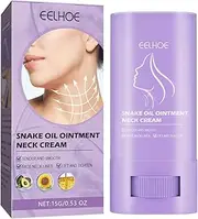 Neck Care Stick - Avocado & Sunflower Oil Formula for Smoothing Fine Lines, Deep Hydration & Nourishing Dry Skin | Natural Anti-Aging Neck Cream with Carrot Seed Oil | Vegan & Cruelty-Free,15g