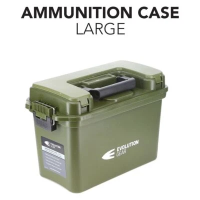 Large Ammunition Case Weatherproof Ammo Dry Box Hunting Sealed Olive Drab