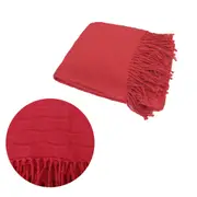 J Elliot Wave Watermelon Acrylic Textured Throw Rug 140 x 160cm