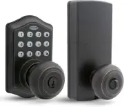 Honeywell Keyless Entry Smart Electronic Door Knob Lock - 50 User Pin Codes