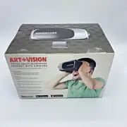 Art+Vision Virtual Reality Bluetooth Headset With Earbuds All Smartphones New