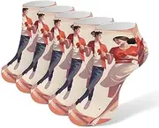 [LPSADGF] Valentine's Day Stroll Socks Low Cut Ankle Sock Athletic Running Low Cut Socks Thin Soft Ankle Socks Unisex, White, One Size Short, White, One Size Short