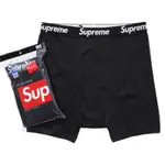 SUPREME BOXER BRIEFS SMALL/BLACK (4PACK) /SUPREME 四角褲 黑 4入