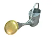 9 L Heavy Duty Painted Galvanized Watering Can Galvanized Color-Brand New