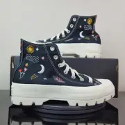 Converse CTAS Lugged Platform It's OK to Wander Black Shoe 571753C Women's Sz 8