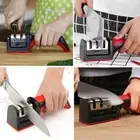 Knife Sharpener 3 Stage Kitchen Diamond Sharp Knives Scissor Sharpening Tool AUS