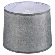 Drum Lamp Shades Linen Round Lamp Shade Lampshade Gray 11.6 inch