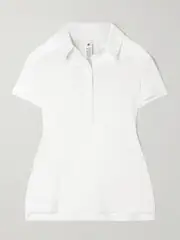 [lululemon] lululemon - Quick Dry Short Sleeve Stretch Recycled Polo Shirt - White - US14 US 14 White