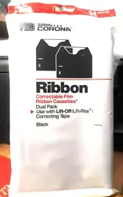 Smith Corona Ribbon, Correctable Film Ribbon Cassettes,Dual Pack,Use with Lift-R