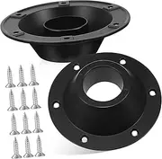 Luxshiny 2pcs Rv Table Leg Mount Flush Mount Base Secure Table Floor Mounting Kit for Rvs Boats Campers Compatibility Sleek Finish Space Saving Design