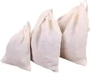 Diversity Land 5X Cotton Muslin Coffee Cheese Milk Filter Bag Spices Tea Drawstring (25 x 30 cm)