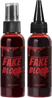 Halloween Stage Body Paint Set | Safe Realistic Halloween Fake Blood Makeup - Costume Blood Sticky Halloween Fake Blood Props for Zombie Vampire Dress Up Cosplay