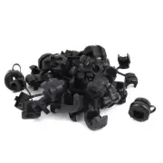 5N-4 Nylon 3.5mm-5mm Cable Strain Bushing Wire Clip 25pcs Black