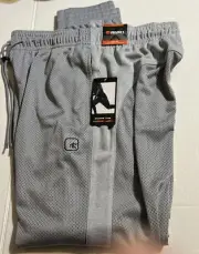 And1 Mesh Men’s Pants (Gray) Sleet Size Medium Slim Fit NWT