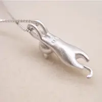 在飛比找蝦皮購物優惠-Silver Color Necklaces Cats Pe