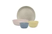 4pc Ecology Ottawa Stoneware Dinner Set Food Plate Bowl Dining Tableware