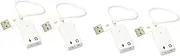Gatuida 2sets USB Dac Amp Sound Card Surround Sound Practical Audio Dac Independent Card for Computer 2pcs*2