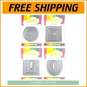Nesting Craft Dies Collection: Metal Rectangles, Ovals, Circles & Squares Bundle