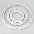 Stylish Silver Lazy Susan Base for Kitchen and Dining Table Aluminum Material