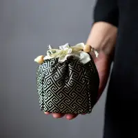 在飛比找蝦皮購物優惠-中式 復古 織錦 收納袋 功夫 茶具 單杯 布袋 茶壺機繡 
