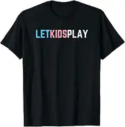 [X.Style] Let Trans Kids Play, Transgender Pride, LGBTQ MTF FTM Flag ds758 T-Shirt (3XL) Black