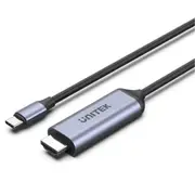 Unitek V1423B USB-C to HDMI Cable - 1.8m - Black + Grey Up to 8K 60Hz - HDCP2.3 - Aluminium Housing - Plug & Play - Premium AV UltraHD [V1423B]