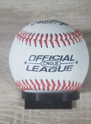 Baseball Wall Mount Great for an Autographed Ball Or Grab & Go Game Ball - White