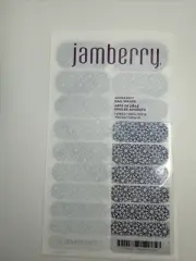 Jamberry Nail Wraps Festival Vibes Full Sheet (floral/flowers/metallic) Rare