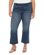 Liverpool Los Angeles Plus Gia High Rise Ankle Flared Jeans in Amana