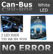4pc T10 White Canbus 2 LED Samsung Chips Replace Factory Door Panel Lights P399 (for: Volkswagen)