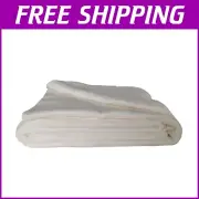 Medium Weight Cotton Batting Roll 122" x 124" for Cozy Quilts - Machine Washable