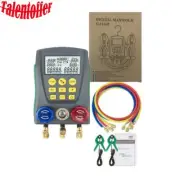 HVAC Vacuum Pressure Temperature Test Refrigeration Digital Manifold Gauge Meter