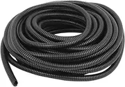 Aexit Plastic (Electrical equipment) 7mm x 10mm Flexible Corrugated Conduit Pipe Hose Tube 11.8M (81ry549qf375) Long Black