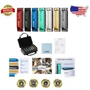 Exquisite 7 Keys Harmonica Set - Diatonic, Bronze Reed, Gift-Ready Packaging