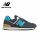 【New Balance】 NB 復古運動鞋_中性_黑藍_ML574MS2-D楦 574