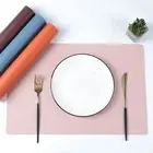 Waterproof Placemat Dining Table Heat-resistant Non-slip Coaster Set Pvc