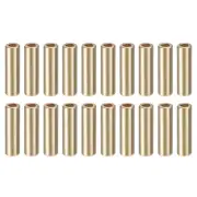 20Pcs 25mm Alloy Cord End Lock Rope Fastener End Stoppers for Lanyard, Gold