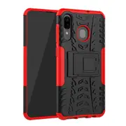 MCC Heavy Duty Samsung Galaxy A20 2019 Handset Shockproof Case Cover A205 [Red]