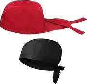 [VERDANVERSE] Djustable Chef Hat Turban Men's Women's Cooking Hat Restaurant Catering Uniforms Hat Cotton Fabric