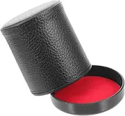 Vaguelly 1 Set Mute Dice Cup with Base Soft Interior for Quiet Shaking Dice Game Accessories for Bars Parties and Ktv Includes Elegant Texture Finish