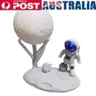 Astronaut Moon Night Light Rechargeable Spaceman Ornaments Stepless Dimming (E)