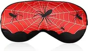 Spider Sleep Mask, Sleeping Supplies for Kids Eye Mask with Adjustable Strap Kids Eye Mask for Sleeping for Boys Girls Sleeping Travel Party Supply
