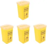 Baluue 4pcs Container Travel Size Disposal Box for 0.26 Gallon Leakproof Pp Material Easy Open Lid