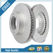 Front Drilled And Slotted Brake Rotors Fits 2000-2007 Toyota Sequoia Tundra SR5 (for: Toyota)