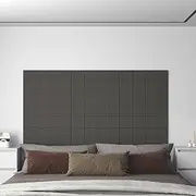 Generic Wall Panels 12 pcs Dark Grey 60x15 cm Fabric 1.08 m虏,Hardware,Building Materials,Wall Panelling
